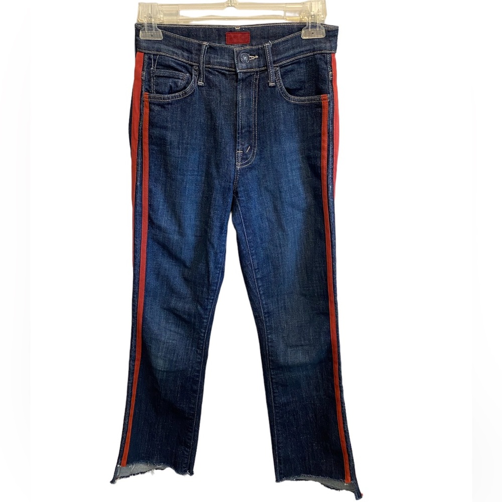Mother Jeans Insider Crop Step Fray Speed Racer size 24 - Picture 7 of 12